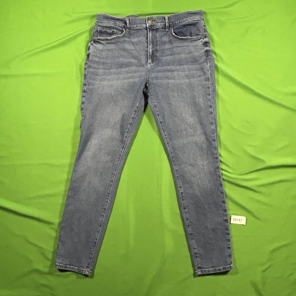 Loft Outlet Women's Mid-Rise Skinny Jeans Medium Wash Blue Size 12